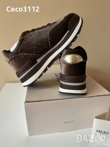 Дамски сникърси LIU JO - AMAZING 23 в кафяво, снимка 5 - Дамски ежедневни обувки - 53081779