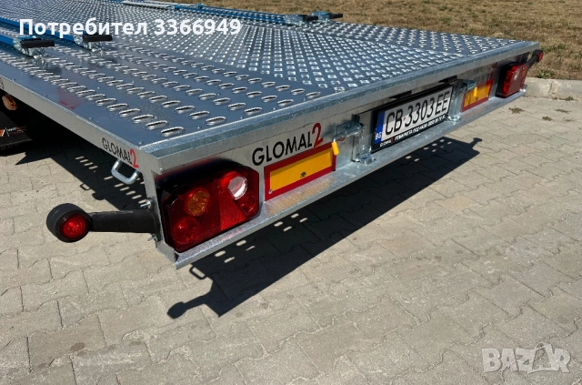 Равна триосна платформа 6.00м Х 2.15м / 3500кг ПОД НАЕМ, снимка 14 - Ремаркета - 51546909