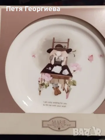 Уникална ръчно рисувана чиния, снимка 1