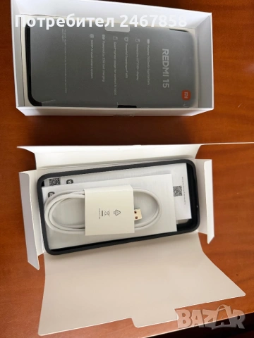 Чисто нов мобилен телефон XIAOMI REDMI 15 black 128GB в гаранция., снимка 4 - Xiaomi - 53998102