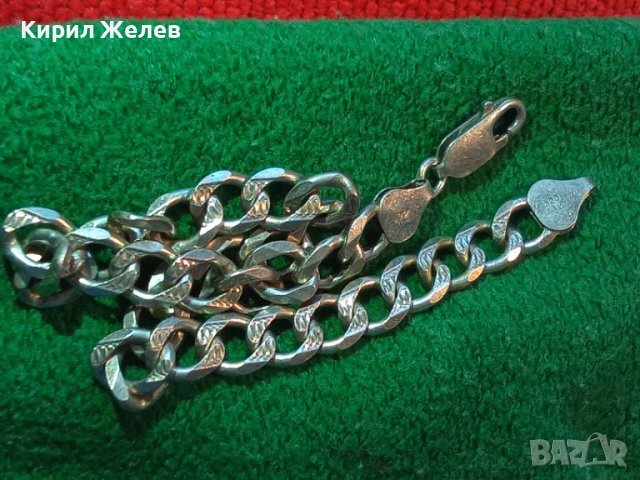 СТИЛНО ОРНАМЕНТИРАНА СРЕБЪРНА ГРИВНА СРЕБРО 925 ВИНТИДЖ ПЛЕТКА РЪЧНА БИЖУТЕРСКА ИЗРАБОТКА 43285, снимка 16 - Гривни - 44315418