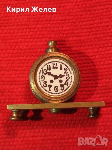 СТИЛНА МЕСИНГОВА СТАТУЕТКА МИНИАТЮРА на НАСТОЛЕН КАМИНЕН РЕТРО ЧАСОВНИК За КОЛЕКЦИЯ ДЕКОРАЦИЯ 32096, снимка 4 - Колекции - 38163276