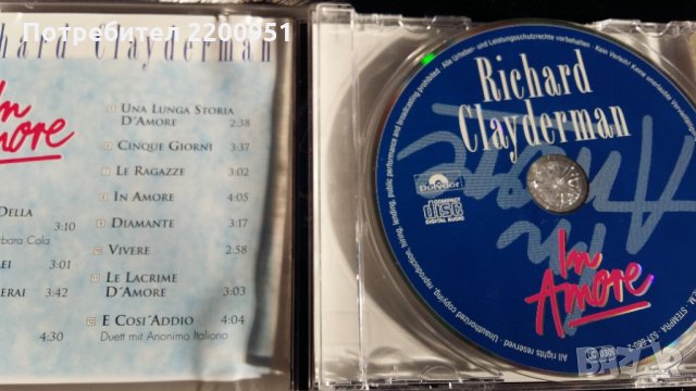 RICHARD CLAYDERMAN, снимка 4 - CD дискове - 30931843