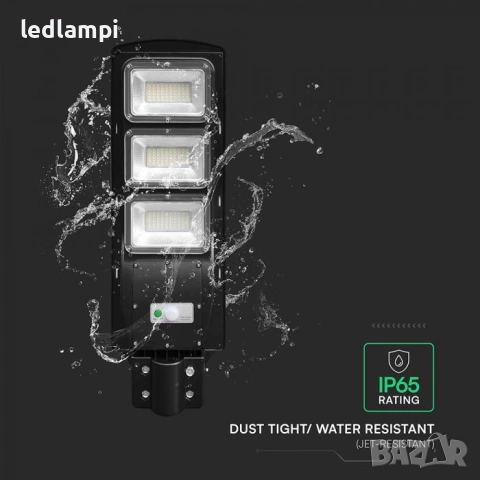 Соларнo LED Улично Тяло ST180 Сензор Студено Бяла Светлина, снимка 5 - Соларни лампи - 40081974