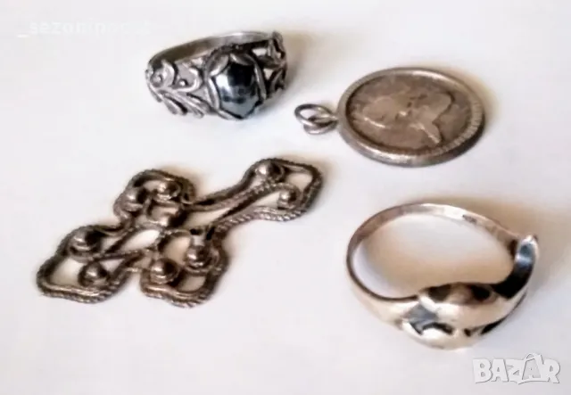 💎Дамски сребърен пръстен с Хематит💎, снимка 7 - Пръстени - 50170787