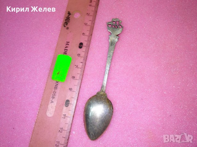 СТАРА НЕМСКА КАПИТАНСКА КОЛЕКЦИОНЕРСКА СРЕБЪРНА ЛЪЖИЧКА За КАФЕ СРЕБРО 800 ПРОБА 42985, снимка 7 - Колекции - 44376271