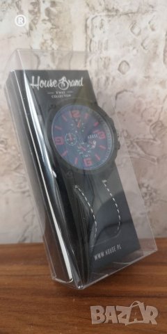 НОВ ОГРОМЕН Ръчен часовник HOUSE Brand с кожена каишка, снимка 5 - Друга електроника - 40141856