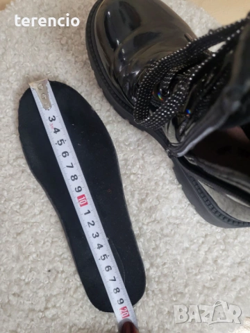 Черни боти - лак - 30 номер, снимка 6 - Бебешки боти и ботуши - 53339488