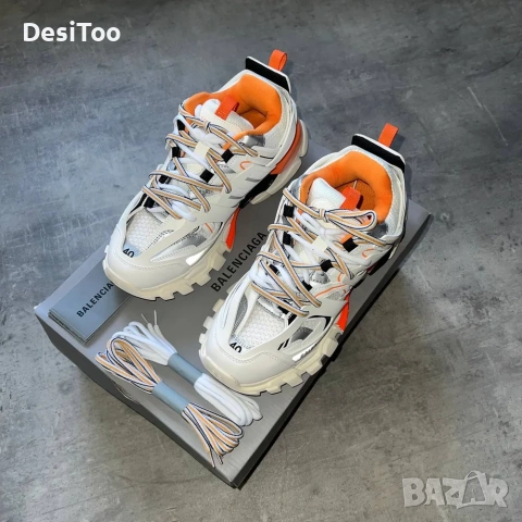 Balenciaga Track – White & Orange 