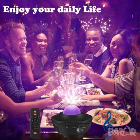 LED Проектор Звездно небе с Bluetooth и дистанционно BL-XK01, снимка 4 - Лед осветление - 42827267