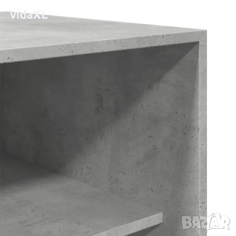 vidaXL Гардероб, бетоново сив, 50x50x200 см, инженерно дърво, снимка 7 - Гардероби - 56147055