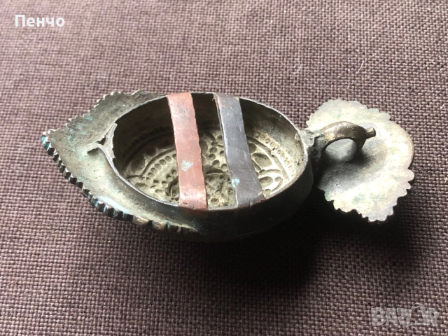 автентична възрожденска пафта - половинка, снимка 6 - Антикварни и старинни предмети - 50575543
