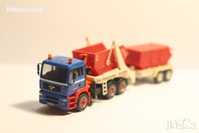 HERPA H0 1/87 MAN TGA КОНТЕЙНЕР КАМИОН МОДЕЛ, снимка 3 - Колекции - 52354504