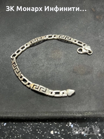 Сребърна гривна , снимка 2 - Гривни - 52058622