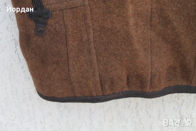 Вълнено елече от кафяв шаек с гайтани , снимка 8 - Антикварни и старинни предмети - 37039961