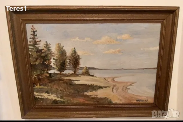 Картина от Норвегия 1945год. Неизвестен за мен художник