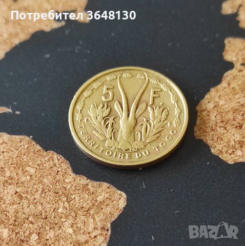 Монета, Того, 5 франка - 1956 год