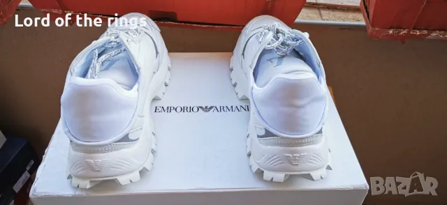 Оригинални маркови мъжки маратонки EMPORIO ARMANI - 40 номер, снимка 4 - Маратонки - 49934543