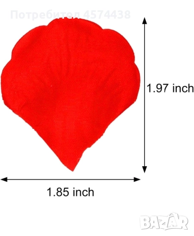 Комплект изкуствени розови листенца, декоративни, снимка 2 - Изкуствени цветя - 52670466