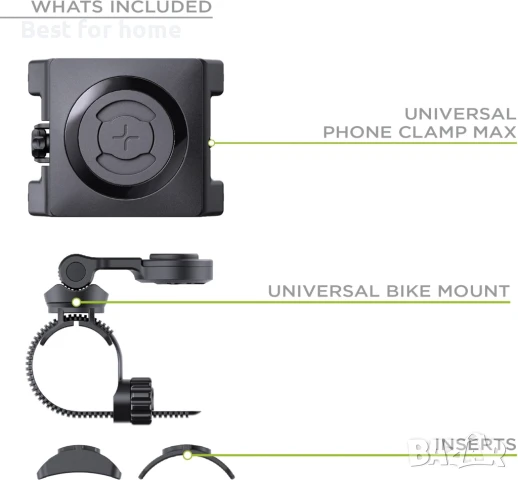 SP CONNECT Bike Bundle II Универсална скоба за телефон за велосипеди, снимка 2 - Аксесоари за велосипеди - 50807552