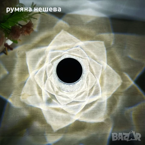 LED RGB сензорна настолна кристална лампа с функция за 16 цвята и дистанционно управление, снимка 2 - Настолни лампи - 50673966