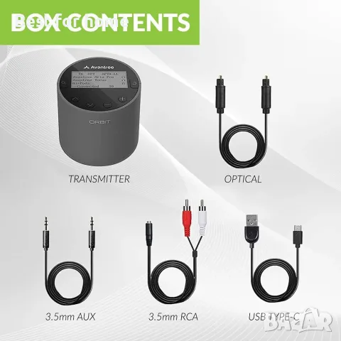 Avantree Orbit Bluetooth 5.0 аудио предавател , снимка 7 - Друга електроника - 56533003