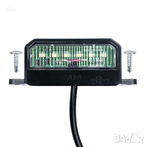 Лед плафон за регистрационен номер, 6 диода, 8 см 