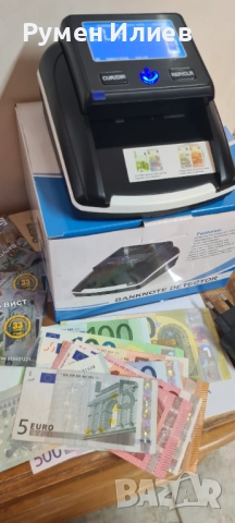 Детектор за фалшиви банкноти ЕВРО , снимка 2 - Друго търговско оборудване - 52350456