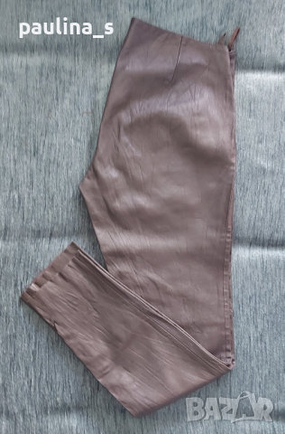 Естествена кожа / set fashion / дамски елегантен панталон 