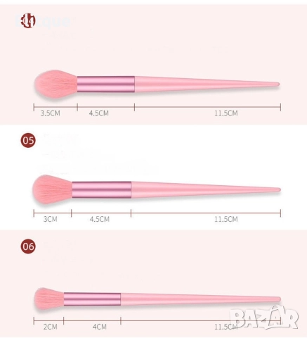 Комплекти с четки за нанасяне на грим от 13 части, снимка 7 - Други - 52795253
