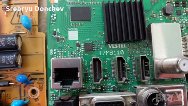 JVC LT-32VH53B със счупен екран - Захванване 17IPS62/Main Board 17MB110 . Панел VES315WNDS-2D-N13, снимка 8 - Части и Платки - 35277833