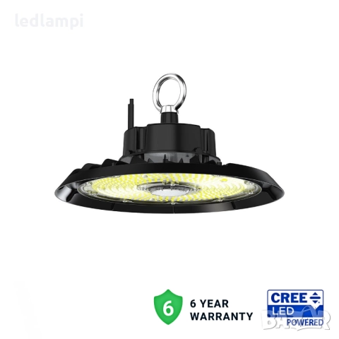 LED Индустриална Камбана 200W CREE Чип 135Lm/W - 6 Години Гаранция Студено Бяла Светлина
