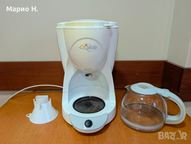 Кафемашина De'Longhi, 1000 W, за шварц кафе, черно кафе, капацитет 10 чаши, снимка 4 - Кафемашини - 54231101