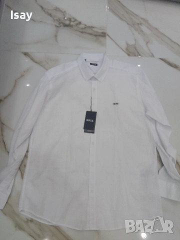 Мъжка риза БОСС 2ХЛ последен размер, снимка 6 - Ризи - 53919156