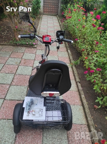 Електрическа триколка с равна платформа 48V 750W, снимка 6 - Мотоциклети и мототехника - 51986541