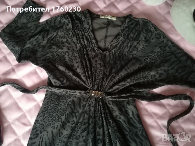 Дамска рокля Bershka с коланче , снимка 4 - Рокли - 36541092