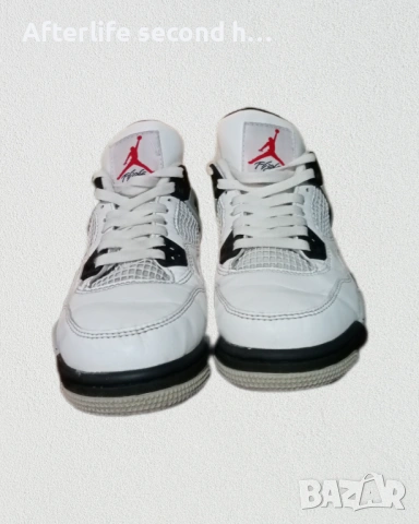 Jordan 4 Retro White Cement, снимка 4 - Маратонки - 54079383