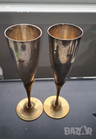 Две ретро  месингови чаши се продават. , снимка 3 - Чаши - 52789716