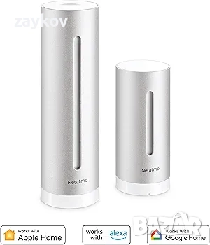 Безжична интелигентна метеорологична станция Netatmo за вътрешна и външна употреба, снимка 3 - Друга електроника - 52425049