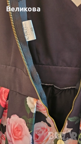 Флорална официална рокля, снимка 5 - Рокли - 52274326