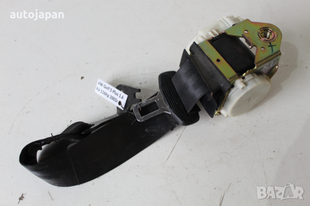Заден ляв предпазен колан Фолксваген голф 5 плюс 1.6фси 116кс 05г Volkswagen golf 5 plus 1.6fsi 116h, снимка 2 - Части - 44667338