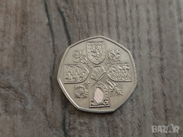 Монета Великобритания 50 pence 50p (Life and legacy of the Queen) - Charles III, снимка 2 - Нумизматика и бонистика - 51644523