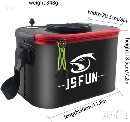 Продавам сгъваема кофа за риболов - BlissfulAbode (50см), снимка 2 - Такъми - 51550616