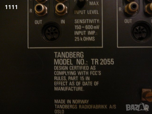 TANDBERG TR-2055, снимка 7 - Ресийвъри, усилватели, смесителни пултове - 35324107