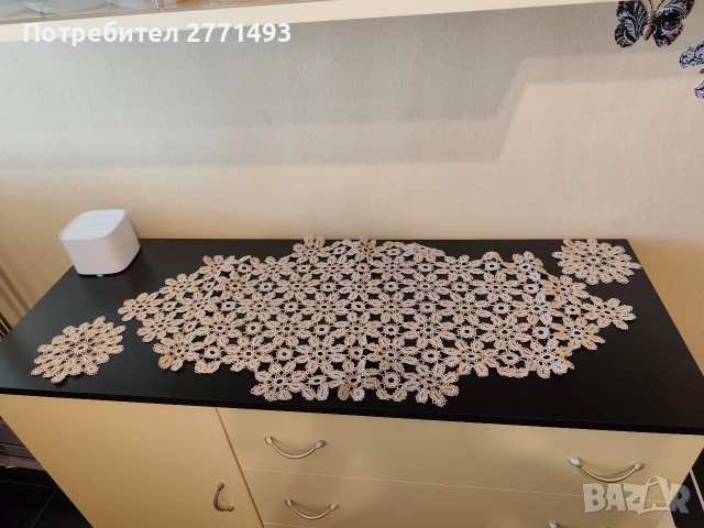 Винтидж плетени покривки