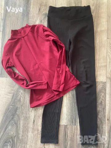 Клинове/панталони с блузи размер S, снимка 3 - Комплекти - 49898198