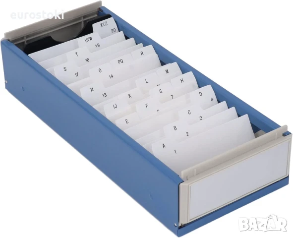 Индексен държач за визитки, органайзер за 800 визитки от А до Z с висок прозрачен капак за визитки , снимка 1