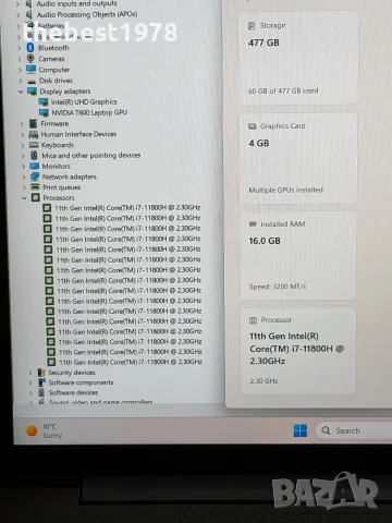 HP ZBook Power G8` Core i7-11800H 16GB RAM 512GB SSD Nvidia T600 4GB Full HD IPS, снимка 9 - Лаптопи за игри - 56205933