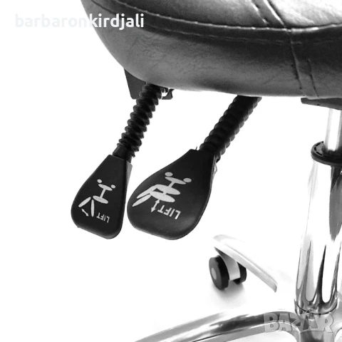 Професионален работен стол с облегалка, снимка 3 - Фризьорски столове - 51319428