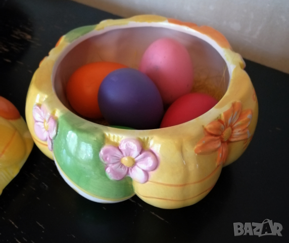 Великденска кокошка за яйца, снимка 2 - Декорация за дома - 36399902